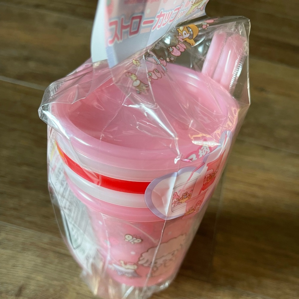 ONE Left! MY MELODY & MY SWEET PIANO-NWT Cup/Straw Set - Picture 8 of 11
